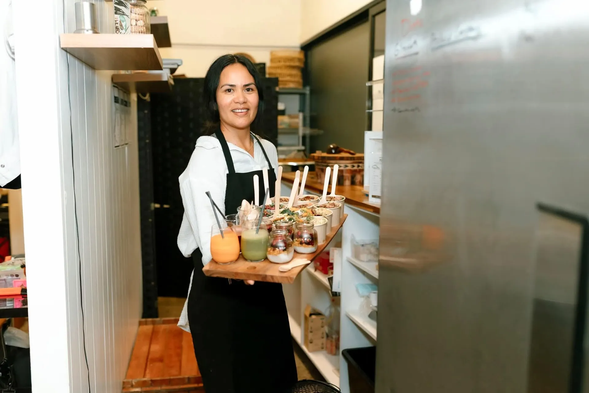 Ana in the kitchen
