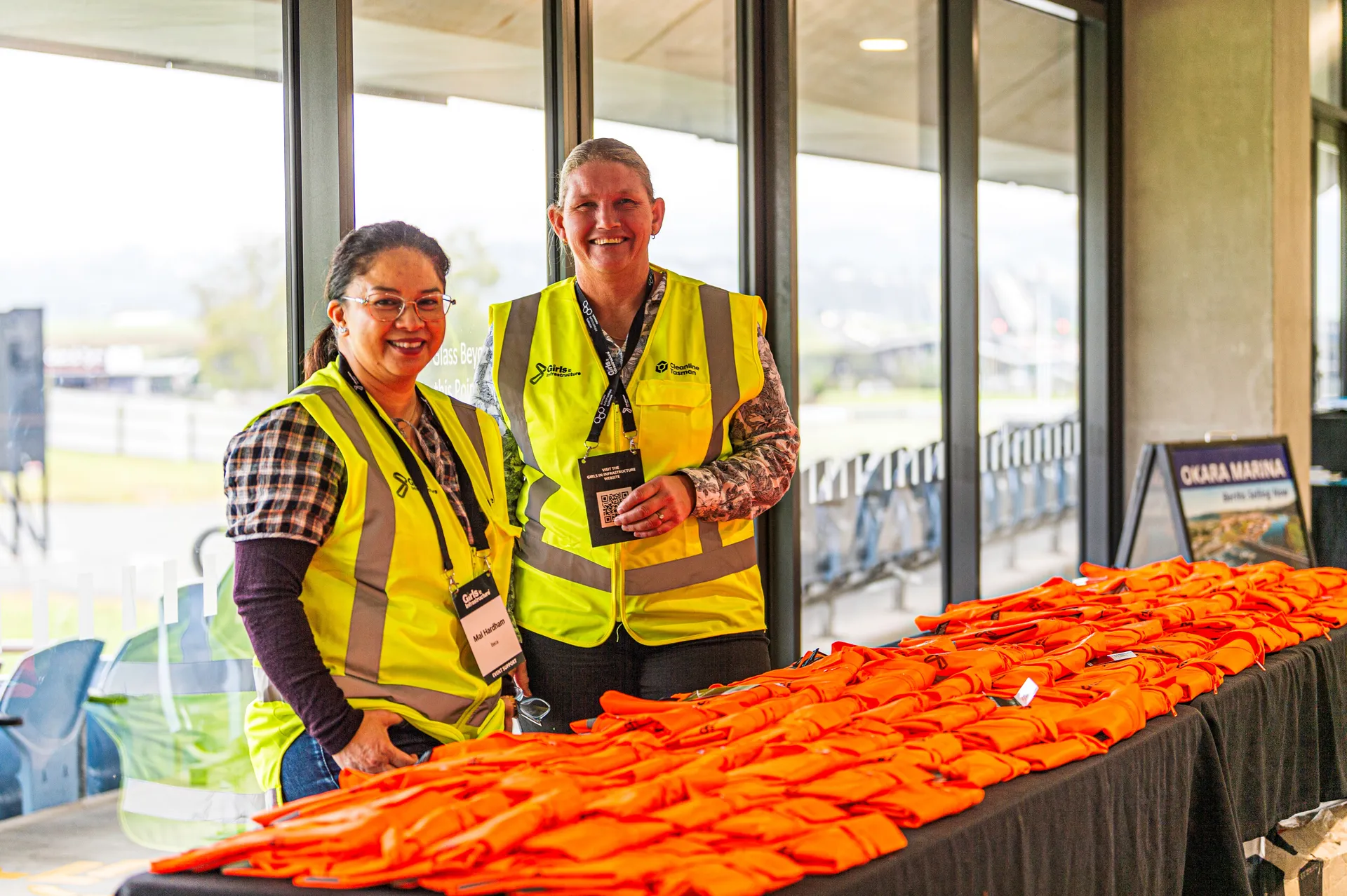 Liz volunteering at Girls in Infrastructure event in Whangarei